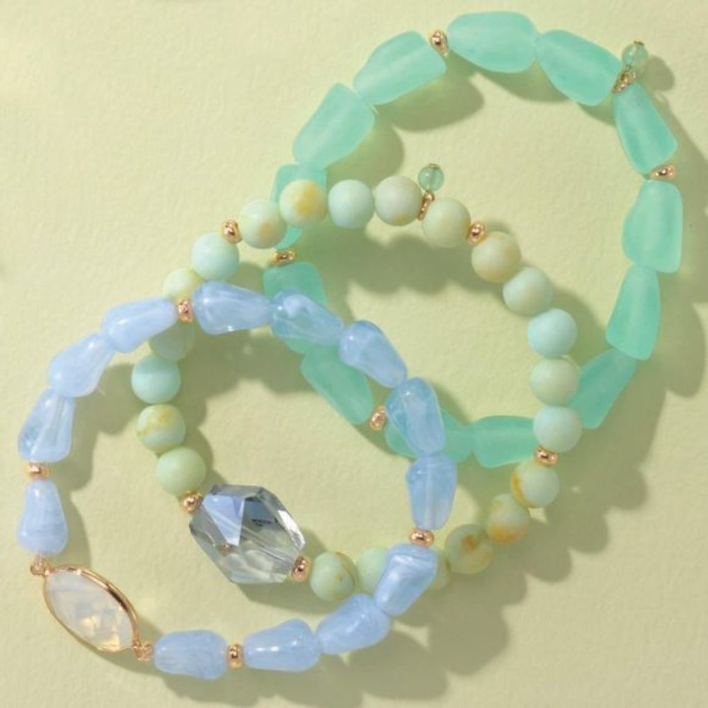 Cool Pastels Stretch Bracelet Set Avon